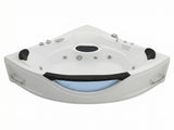 59" Corner Whirlpool Bathtub for 2-Person, Luxury Jetted Spa Tub with 6 Hydro Massage Jets, W3605P419568