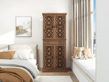 4 Door Cabinet with 1 Drawer, with 4 Adjustable Inner Shelves, Storage Cabinet W688P179032