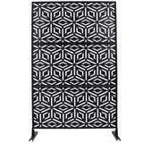 Outdoor & Indoor Privacy Metal Privacy 76" H48" W, Freestanding Decorative Privacy W465P193263