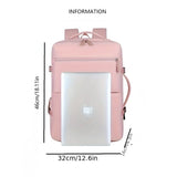 Women's Large Capacity Backpack with USB Charger and Shoe Pocket, Flight-Approved for Easy Travel. 88634243