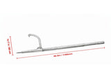 46.5" Wooden Handle Log Lifter with 18" Max Opening, Rust-Resistant Steel Cant Hook for Rolling, 77258147