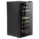 Dual Zone Wine and Beverage Refridgerator, 28 Bottle Wine Fridge with Independent Temperature 97057086