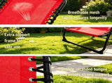 Wine Red Set of 2 Folding Chaise Lounge Chairs Sun Tanning Chairs for Beach Camping Outdoor 10563872