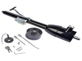 28" Black Tilt Street Rod Floor Shift Steering Column w/ Wheel Adapter & Key 55397121