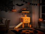 39.4" Halloween Cat Tree, Cat Tower Cat Tree for Indoor Cats with Spacious Cat Condo, Sisal 91631797