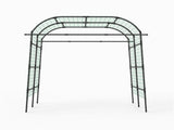 7.5 Ft Adjustable Garden Arch Trellis for Climbing Plants, PE-Coated Metal Tunnel Trellis for 48066132