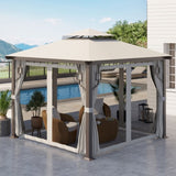 13ft x 13ft Patio Gazebo-Gray-AS 89618501