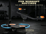 Orange Foldable Ab Twister Board Waist Trimming Workout Equipment with LCD Display for Women And Men 29385002