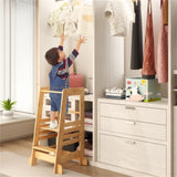 Bamboo Kids Step Stool - Frees Parents Hands Dishes), Teaches Independence 12881608
