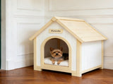 Modern Indoor Wooden Dog House with EVA Cushion Solid Cedar Pet House for Small Dogs & Cats W3799P381058