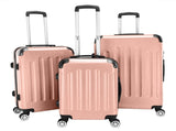 3-in-1 Portable ABS Trolley Case 20" / 24" / 28" Rose Gold 46968100