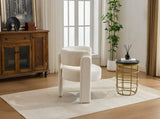 Modern Accent Chair, Contemporary Boucle Fabric Accent Armchair Comfy Upholstered Leisure Single 88763888