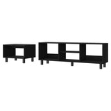 Hoven 2 Piece Living Room Set with TV Rack and Coffee Table B128P176174