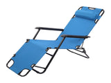 Folding Chaise Lounge Chair for Outdoor, 2-in-1 Portable Tanning Chair 63716847