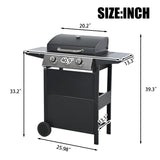 Propane Gas Grill 3 Burner Barbecue Grill, Stainless Steel 26,000 BTU Patio Garden Barbecue Grill 57831586