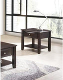 Simple Modern Look Wooden End Table Living Room Sofa Side Table Venner DrawerAnd Shelf HSESF00F6388