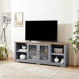 Modern Farmhouse TV Media Stand, Large Home Entertainment Console, for TV Up to 80'', with Open W1758P147679