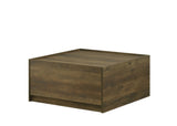 Travon 31.5"W Oak Finish Square Coffee Table with 2 Drawers B061P236762