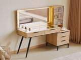 Vanity Desk with Mirror and Lights, Makeup Vanity Desk with Power Outlet, Makeup Desk with 5 55215204
