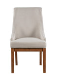 Gilsea Fabric, Brown Synthetic Leather & Brown Finish Side Chair B2726P320910