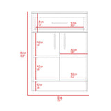 Oxford Pantry Cabinet, One Drawer, One Double Door Cabinet With Two Shelves B128P148780