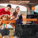 Portable Charcoal Two Side Small BBQ Folding Outdoor Stove Barbecue Smoker with 1Pc 22774928