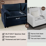 Oversized 41.73" Sofa Chair, Modern Upholstered Armchair with 1 Toss Pillow, Modular Sectional Sofa W3163P269205