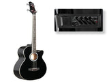 GMB101 4 string Electric Acoustic Bass Guitar w/ 4-Band Equalizer EQ-7545R Black 88915173