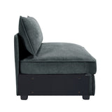 Armless sofa Velvet-Grey W3041P293505
