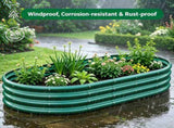 Galvanized Raised Garden Bed 6x3x1ft - Heavy Duty Metal Planter Box for Vegetables, Herbs & Flowers, W840P499237