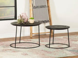 Matte Black 2-Piece Nesting Table B062P153894