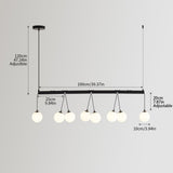 Broghan 8 - Light Sphere Globe Chandelier Kitchen Pendent LightUnable ship on weekends, 34721478