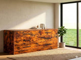 Vintage wood particleboard non-woven fabric with triamcinol 134*40*67cm double row 3 layers 6 98588289