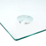 Modern minimalist rectangular glass table accessories, transparent glass countertop W210112651