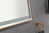 96in. W x36 in. H Frameless Single Bathroom Vanity Mirror in Polished Crystal Bathroom Vanity W1272100775