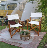 Folding Chair Wooden Director Chair Canvas Folding Chair Folding Chair 2pcs/set populus Canvas 58902326