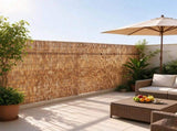 2-Pack Natural Reed Fencing Rolls, 4 ft x 16.4 ft Decorative Privacy Fence for Balcony, Patio, 56913491