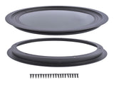 Round Fixed RV Window 12" Tinted Window for RV Camper Caravan with Trim Ring Fit for 1-5/8" 66387046