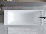 51'' Solid Surface Matte Tub, Freestanding Solid Surface Resin Stone Bathtub, Solid Surface Matte 17646220