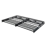 Black Metal Platform Foldable Bed Frame Full Size, Toolless High Profile Design B011P197726