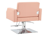 PVC leather aluminum alloy foot pedal rivet type square chassis high oil pump barber chair 150kg 96072423