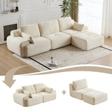 Modern Memory Foam Compressed Sofa,Large Sectional Couches for Living Room,Pet-Friendly Cloud 05736101