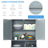 Gray bathroom cabinet with mirror 41387584
