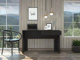 ZNTS Black Wengue 1-Drawer Computer Desk B06280446