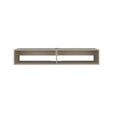 TV Stand 10.4" H, with 2 Shelves, White Oak B097P250854