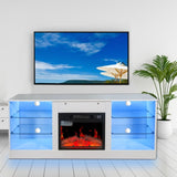 ZNTS Fireplace TV Stand With 18 Inch Electric Fireplace Heater,Modern Entertainment Center for TVs up to W1625P152177
