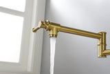 Wall mounted Filler Faucet, Modern Brass Filler Two-Attachment Wall Mount Folding Kitchen W2287P184459