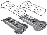 Pair Aluminum Engine Valve Cover Left & Right with Gasket Replacement for Jaguar S-Type 3.0L 25707937