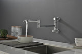 Wall mounted Filler Faucet, Modern Brass Filler Two-Attachment Wall Mount Folding Kitchen W2287P184402