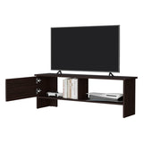 Rock Point Entertainment Center with a Door and Open Storage, Stained Walnut B128P263718